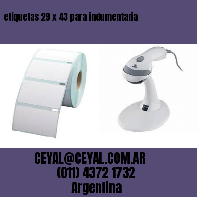 etiquetas 29 x 43 para indumentaria