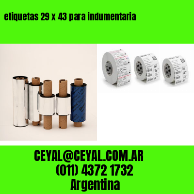 etiquetas 29 x 43 para indumentaria