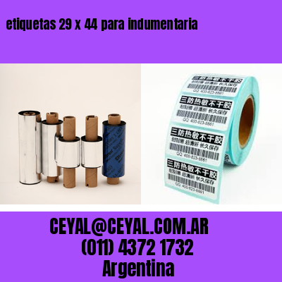 etiquetas 29 x 44 para indumentaria