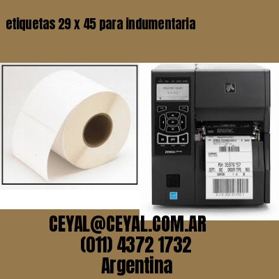 etiquetas 29 x 45 para indumentaria