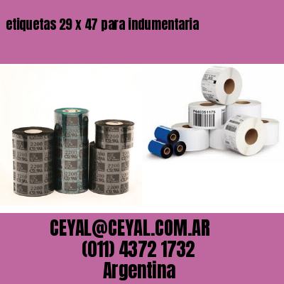 etiquetas 29 x 47 para indumentaria