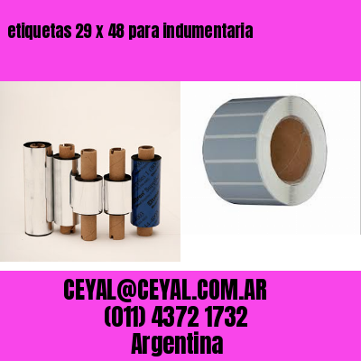 etiquetas 29 x 48 para indumentaria