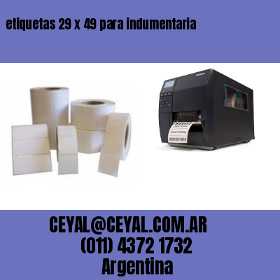 etiquetas 29 x 49 para indumentaria
