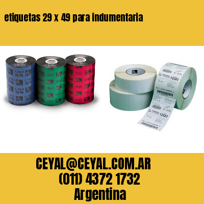etiquetas 29 x 49 para indumentaria