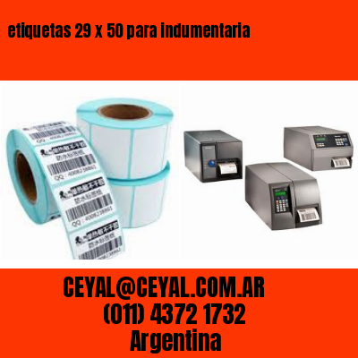 etiquetas 29 x 50 para indumentaria