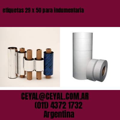 etiquetas 29 x 50 para indumentaria