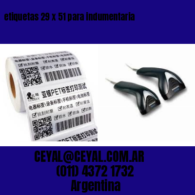 etiquetas 29 x 51 para indumentaria