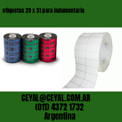 etiquetas 29 x 51 para indumentaria