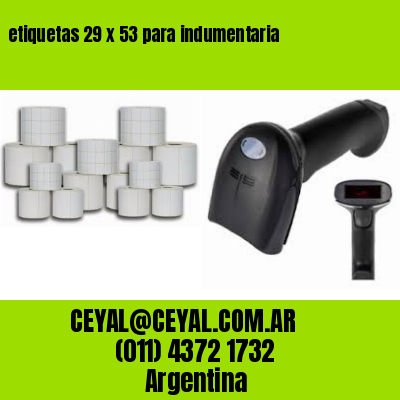etiquetas 29 x 53 para indumentaria