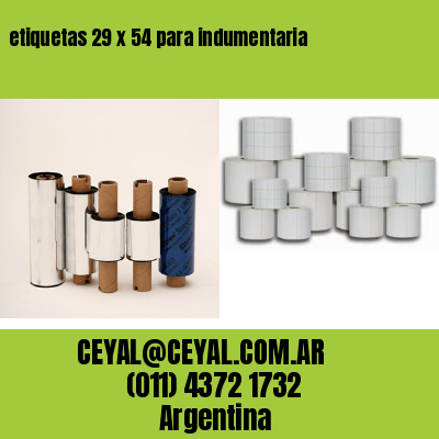 etiquetas 29 x 54 para indumentaria