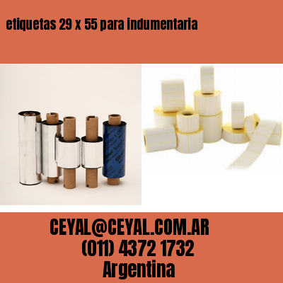 etiquetas 29 x 55 para indumentaria