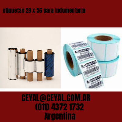 etiquetas 29 x 56 para indumentaria