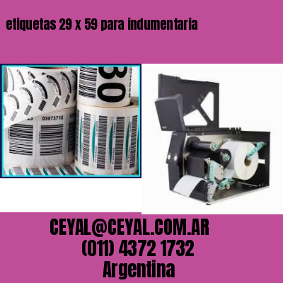 etiquetas 29 x 59 para indumentaria