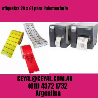 etiquetas 29 x 61 para indumentaria