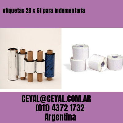 etiquetas 29 x 61 para indumentaria