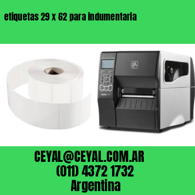 etiquetas 29 x 62 para indumentaria