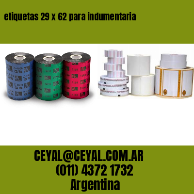 etiquetas 29 x 62 para indumentaria