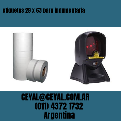 etiquetas 29 x 63 para indumentaria