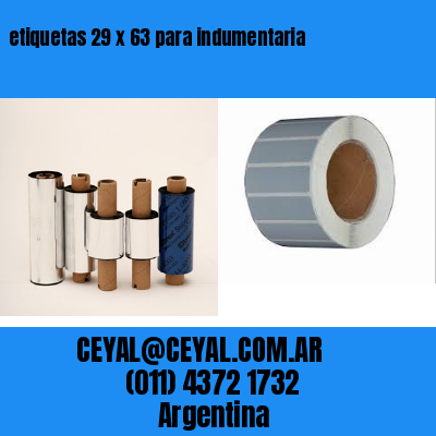 etiquetas 29 x 63 para indumentaria