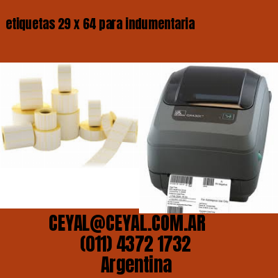etiquetas 29 x 64 para indumentaria