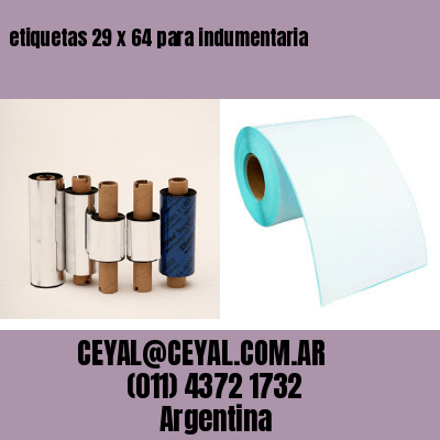 etiquetas 29 x 64 para indumentaria