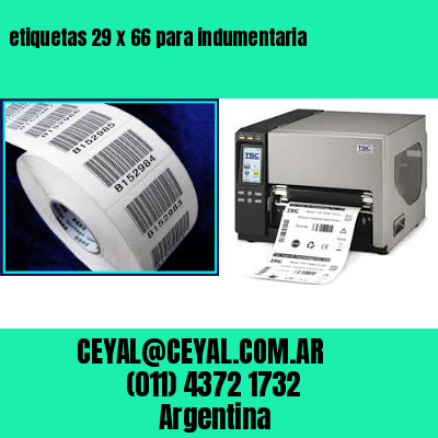 etiquetas 29 x 66 para indumentaria