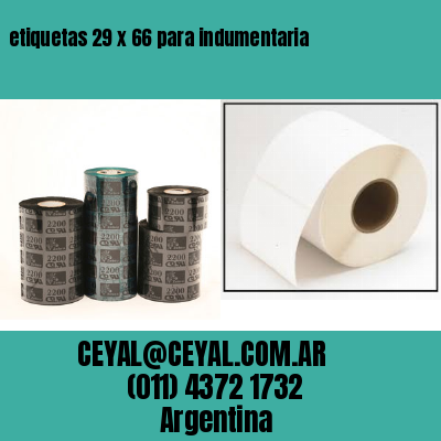 etiquetas 29 x 66 para indumentaria