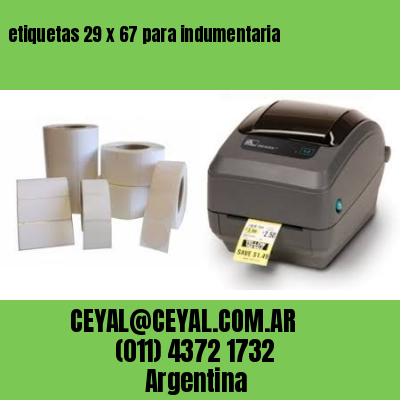 etiquetas 29 x 67 para indumentaria