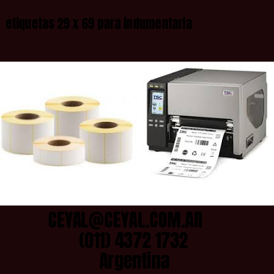 etiquetas 29 x 69 para indumentaria