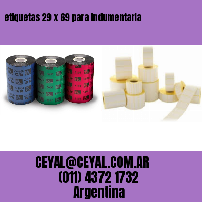 etiquetas 29 x 69 para indumentaria