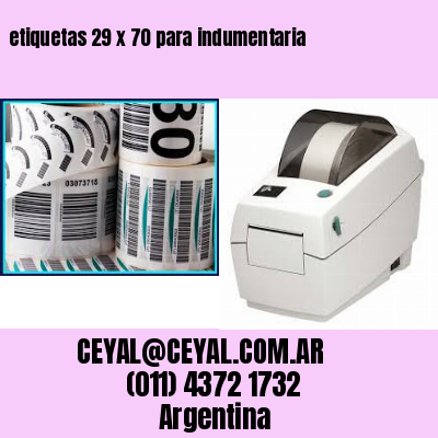 etiquetas 29 x 70 para indumentaria