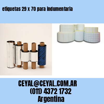 etiquetas 29 x 70 para indumentaria