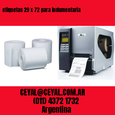 etiquetas 29 x 72 para indumentaria