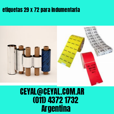 etiquetas 29 x 72 para indumentaria