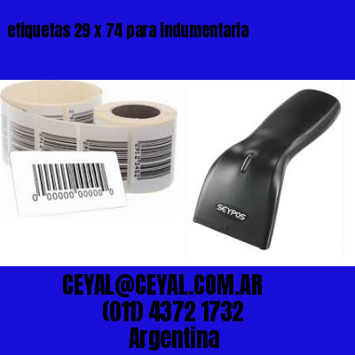 etiquetas 29 x 74 para indumentaria