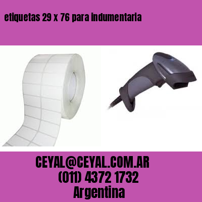 etiquetas 29 x 76 para indumentaria