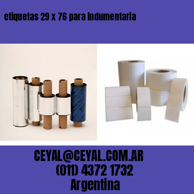 etiquetas 29 x 76 para indumentaria