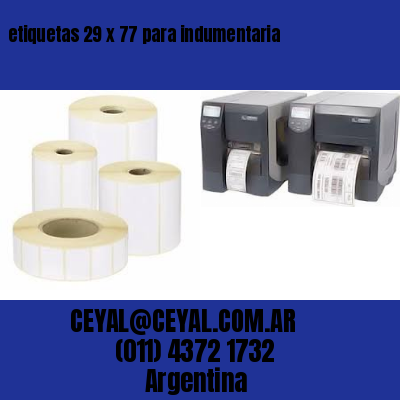 etiquetas 29 x 77 para indumentaria