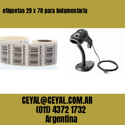 etiquetas 29 x 78 para indumentaria