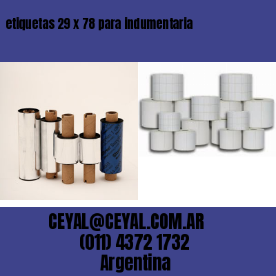 etiquetas 29 x 78 para indumentaria