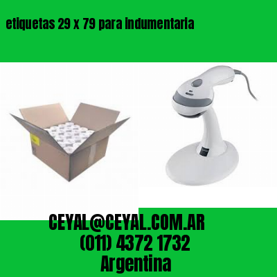 etiquetas 29 x 79 para indumentaria