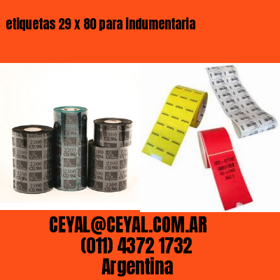 etiquetas 29 x 80 para indumentaria