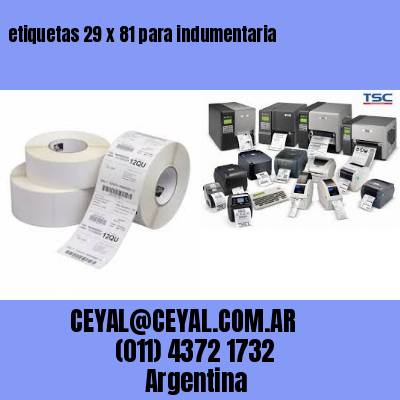 etiquetas 29 x 81 para indumentaria