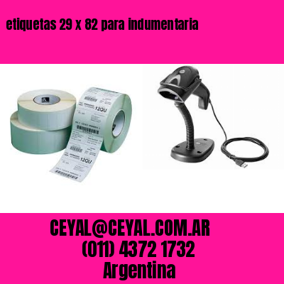 etiquetas 29 x 82 para indumentaria