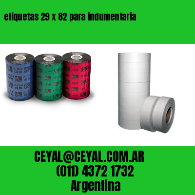 etiquetas 29 x 82 para indumentaria