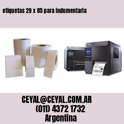 etiquetas 29 x 85 para indumentaria