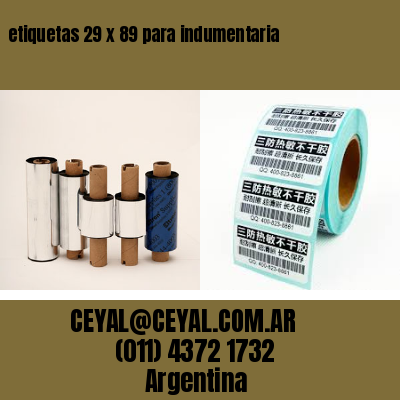 etiquetas 29 x 89 para indumentaria