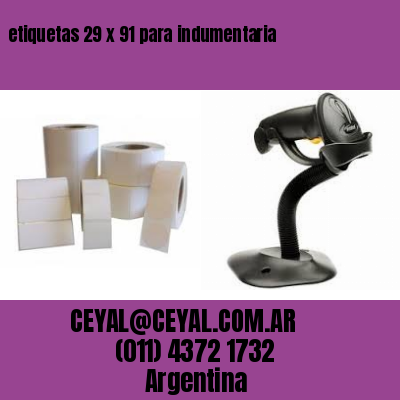 etiquetas 29 x 91 para indumentaria