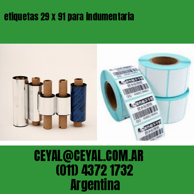 etiquetas 29 x 91 para indumentaria