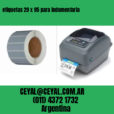 etiquetas 29 x 95 para indumentaria
